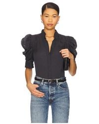 FRAME - Blusa Gillian En Color Azul Marino Talla En - Lyst