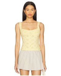 Free People - Full Bloom Eyelet Cami - Lyst