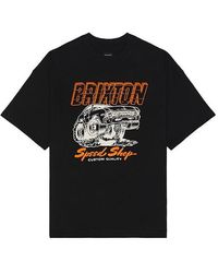 Brixton - Heavyweight Cotton Graphic Tee - Lyst