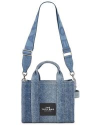 Marc Jacobs - The Crystal Denim Small Tote Bag - Lyst