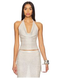 SOVERE - Top Mit Wasserfallkragen - Lyst