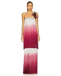 PATBO - Fringe Strapless Gown - Lyst