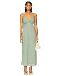 SNDY'S X Revolve Alessia Drop Waist Dress in White | Lyst