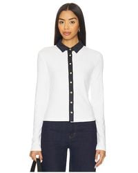 Rag & Bone - The Knit Contrast Long Sleeve Polo - Lyst