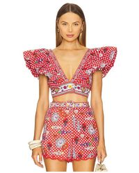 CAMILLA - Ruffle Wrap Top - Lyst