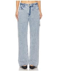 Tanner Fletcher - Sid Lace Loop Straight Leg Jeans - Lyst