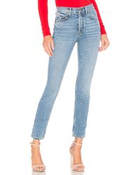GRLFRND Karolina high-rise skinny crop jean - Azul