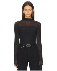 Rag & Bone - Luca Double Layer Mock Neck Long Sleeve - Lyst