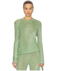 SER.O.YA - Oberteil Aus Strick Mit Metallic-Garn Hana - Lyst