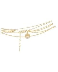 Ettika - Crystal Dipped Chain Anklet - Lyst