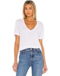 Monrow - Oversized V Neck Tee - Lyst