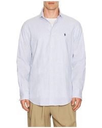 Polo Ralph Lauren - Long Sleeve Stretch Linen Sport Shirt Stripe - Lyst