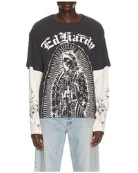 Ed Hardy - Mary Boxy Hangdown Tee - Lyst