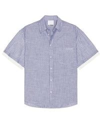 le PERE - Camisa Le Pre Double Short Sleeve En Color Azul Talla En - Lyst