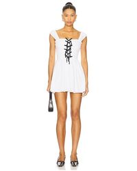 Show Me Your Mumu - Minivestido Mabel En Color Blanco Talla (También En Xs, S, M, Xl) - Lyst