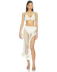 MORE TO COME - Blossom Crochet Skirt Set - Lyst