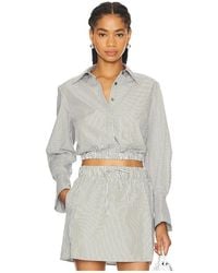 Jonathan Simkhai - Blythe Button Down Top - Lyst