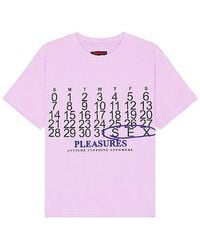 Pleasures - Calendar Heavyweight T-shirt - Lyst