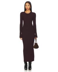 Helmut Lang - Geripptes Kleid Mit Rückenausschnitt - Lyst