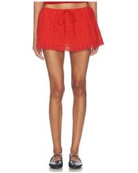 Nia - X Revolve Eyelet Skort - Lyst