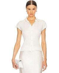 Theory - Cap Sleeve Blouse - Lyst