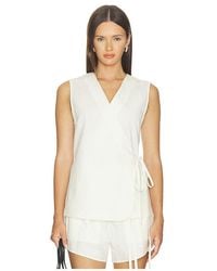 Bondi Born - Kyoto Wrap Top - Lyst