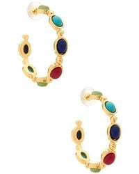 petit moments - Large Bari Hoops - Lyst