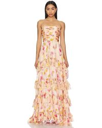 AMUR - Mallory Tiered Gown - Lyst