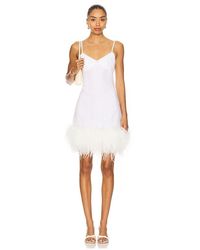 Milkwhite - X Revolve Mini Dress With Feathers - Lyst