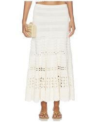 Ulla Johnson - Annisa Eyelet Knit Skirt - Lyst