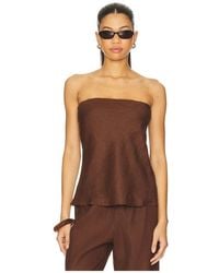 DONNI. - X Revolve The Linen Tube Top - Lyst