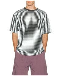 KAPPY DESIGN - Stripe Half Tee - Lyst