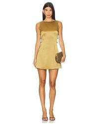 SAU LEE - Teddi Satin Mini Dress - Lyst