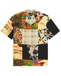 AllSaints - Camisa Manga Corta Patche En Color Negro Talla En - Lyst