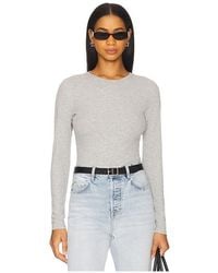 Anine Bing - Camiseta Manga Larga Jo En Color Gris Claro Talla En - Lyst