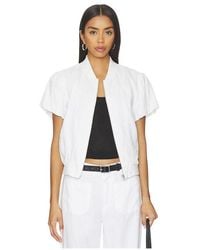 Sanctuary - Everly Linen Bomber Top - Lyst