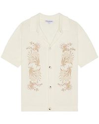 Central Park West - Embroidered Buttondown Shirt - Lyst