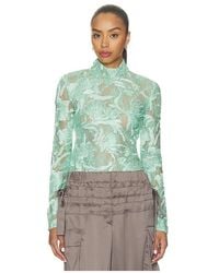 AKNVAS - Freja Beaded Lace Top - Lyst