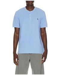 Polo Ralph Lauren - Short Sleeve Garment Dyed Featherweight Mesh Henley T-Shirt - Lyst