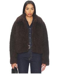 Vince - Faux Fur Cropped Jacket - Lyst