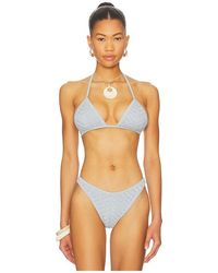 Devon Windsor - Lucinda Triangle Bikini Top - Lyst