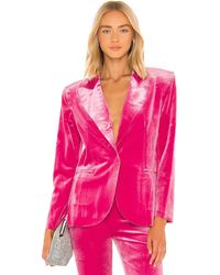 Norma Kamali Single Breasted Blazer - Pink
