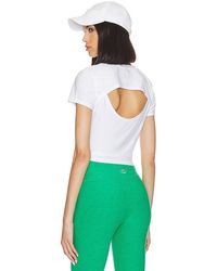 Beyond Yoga - Featherweight Cropped Open Back Tee - Lyst