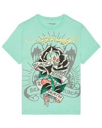 Ed Hardy - Camiseta Rose En Talla En - Lyst