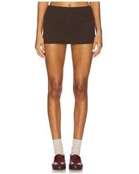 Frankie's Bikinis - Falda-Pantalón Briar Cloud Knit En Color Marrón Talla (También En M, S, Xs) - Lyst