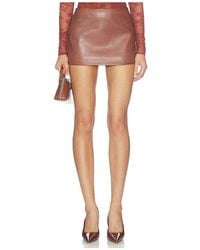 retroféte - Valerie Leather Skirt - Lyst