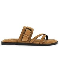 Free People - Belted Cross Strap Sandal - Lyst