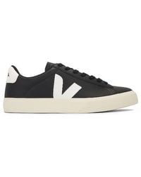 Veja - Zapatillas campo chromefree piel negro/blanco - Lyst