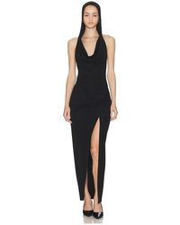 Halo - Hooded Draped Dress - Lyst