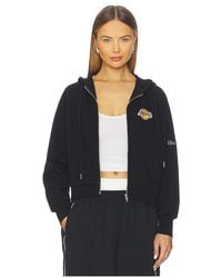 Hype and Vice - Hoodie Mit Reissverschluss Los Angeles Lakers Teh Raglan - Lyst